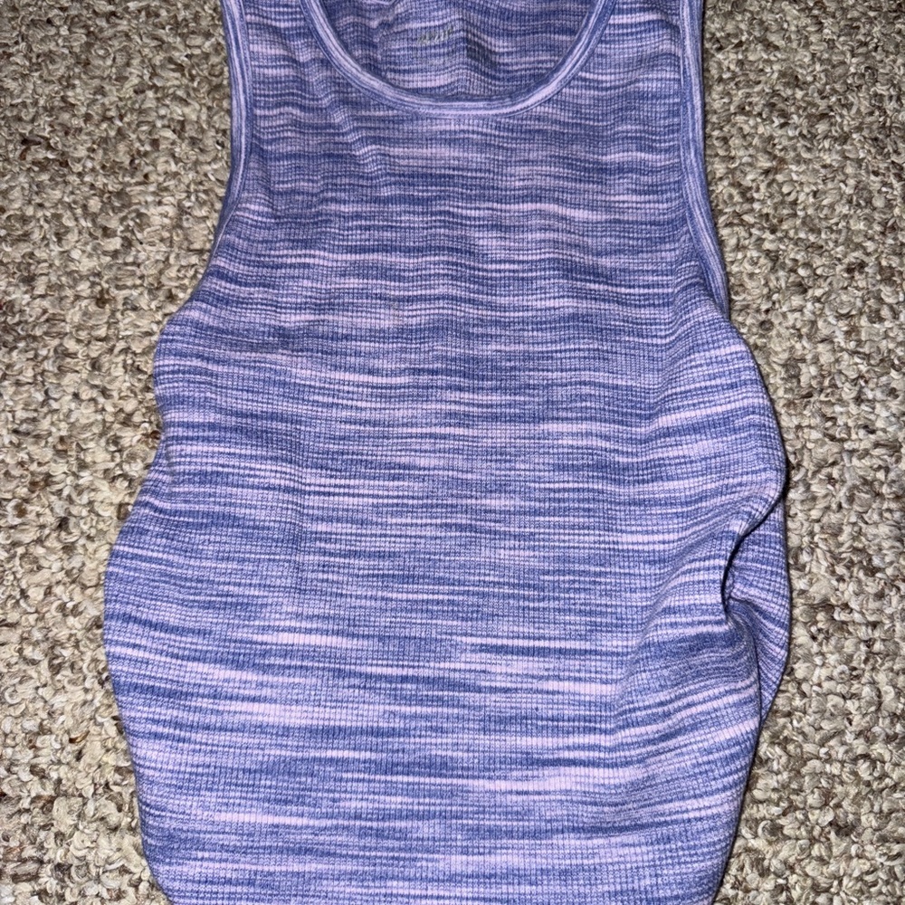 Aerie Lavender Striped Tank Top